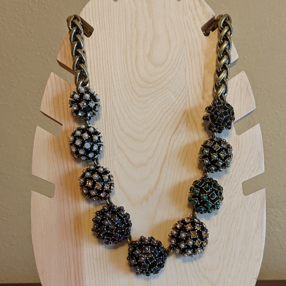 Banana Republic Rhinestone Statement Necklace - Picture 2 of 8